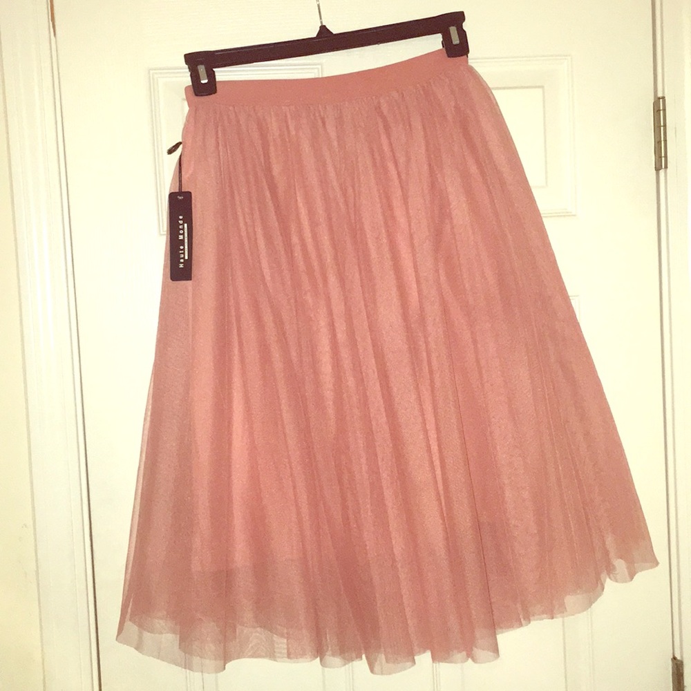 Blush Pink Tulle Skirt